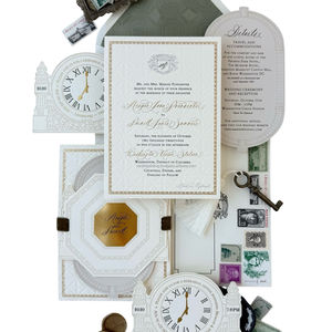 ซองจดหมายเชิญงานแต่งงานแบบกำหนดเองได้กระดาษแฟนซีพิมพ์อักษรฉลากบรรจุภัณฑ์ที่ไม่เหมือนใครสำหรับงานแต่งงานที่น่าจดจำ - Product Image 3