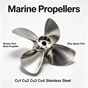 Hélice para Barco de Carreras, Hélices Marinas, Pieza Marina, Hélice para Barco, Repuesto para Barco, Cu1 Cu2 Cu3 Cu4, Acero Inoxidable - Product Image 1