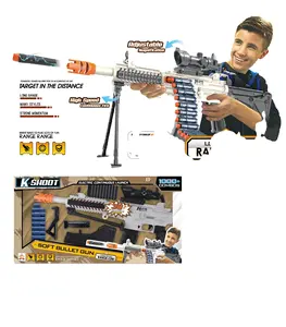 Pistola de dardos de espuma suave grande, Arma de juguete Alien bláster con 20 balas de dardos