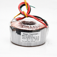 Transformateur toroïdal 1000VA monophasé à faible bruit, transformateur de puissance 24V 0V 12V pour systèmes audio