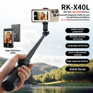 Moniteur <span class=keywords><strong>de</strong></span> selfie sans fil magnétique pour iPhone, vlogging, diffusion en direct sur YouTube, maquillage, enregistrement <span class=keywords><strong>de</strong></span> caméra externe - Product Image 5