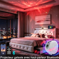 Cadre de lit en cuir avec rangement, haut-parleur Bluetooth LED RGB, charge USB Type C, 140x200 160x200