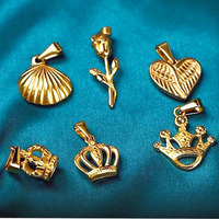 En stock, pendentif pour homme plaqué or, accessoires de bijouterie, acier inoxydable, rose de la boussole, charme Cupidon ange, pendentif croix tendance, vente chaude