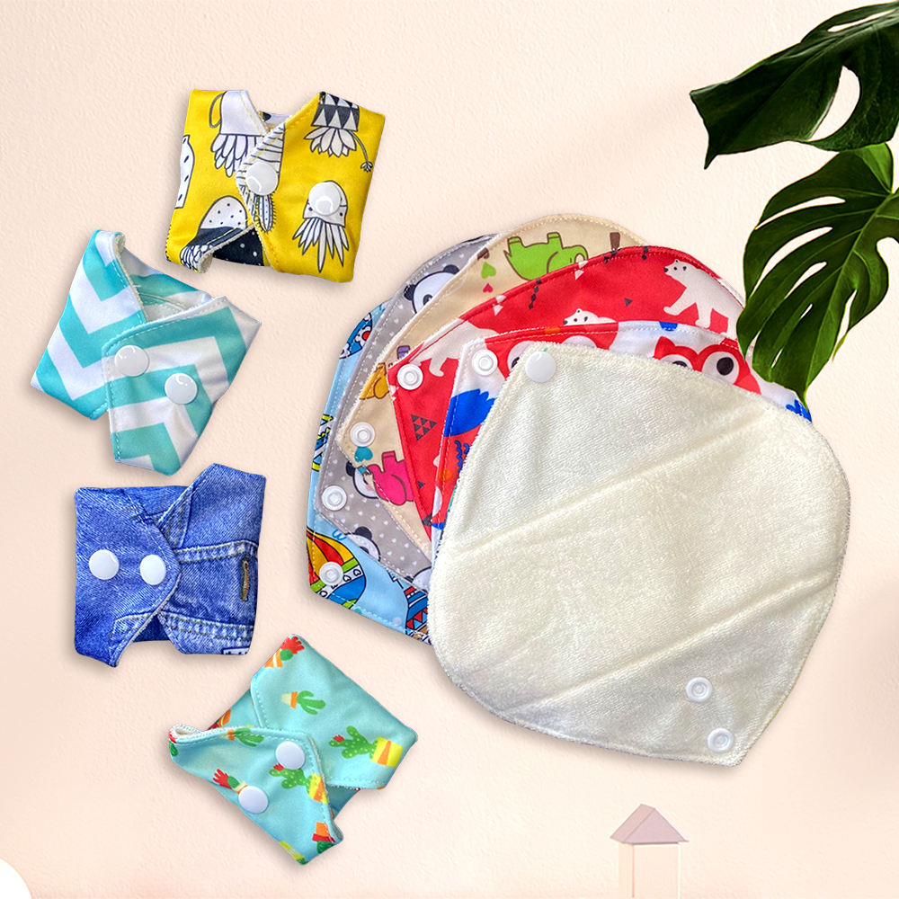 Goodbum washable bamboo Terry sanitary pad 180mm reusable bamboo fiber sanitary napkin for women daily use