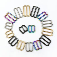 Meetee BF087 38mm Accesorios de Ferretería Anillo en O Deslizador Tri-Glide Ganchos Ajustadores de Correas para Sujetador Cierres Metálicos para Bolsos