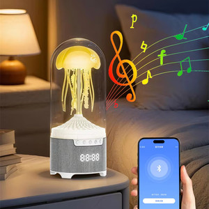 Lonvel 360 độ stereo bao quanh máy tính để bàn đầy màu sắc mát mẻ Màu sắc ánh sáng sứa Loa chuyển động cơ khí bộ phận partyspeaker hộp - Product Image 2