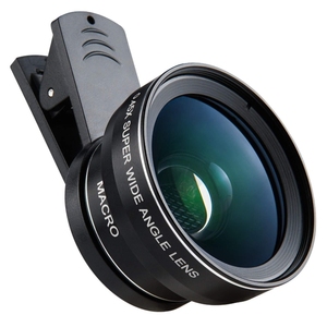 Objectif de téléphone portable Super grand angle <span class=keywords><strong>Macro</strong></span> 0.45X 2in1 avec clip pour iPhone Android Téléphone portable Prise de vue universelle - Product Image 2