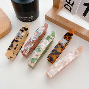 ODBO Acétate Cellulose Grande pince à <span class=keywords><strong>cheveux</strong></span> pour femmes et filles Pinces à <span class=keywords><strong>cheveux</strong></span> en forme de banane - Product Image 1