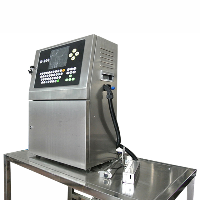 Automatic Online Tij Inject Printer for Cosmetic Bottle Food Package Expiry Date Colding Machine With Coveyor Belt