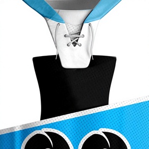 Nouveauté, vente chaude, uniforme de hockey sur glace respirant, 100% polyester, logo personnalisé - Product Image 6