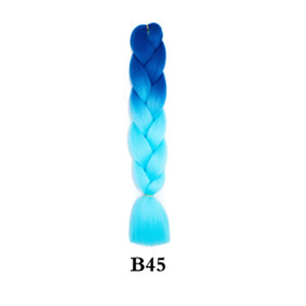 Fashion 24in Color Gradient Handmade Lantern Bubble trecce estensione dei capelli Ombre Twist trecce sintetiche a coda di cavallo