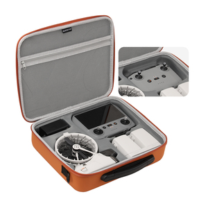 Drone trường hợp không thấm nước lật Bộ túi màu xám/Balck/Cam Chất lượng cao da + EVA chống sốc có thể lưu trữ điều khiển từ xa N3/RC2 - Product Image 3