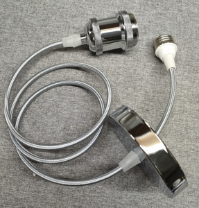 E26 a E26 portalámparas de tornillo colgante vintage <span class=keywords><strong>con</strong></span> <span class=keywords><strong>cable</strong></span> de tela - Product Image 6