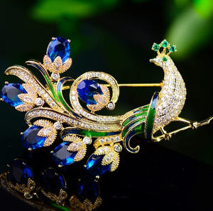 Broche en alliage d'or plaqué or, bijoux de mode, cadeaux de fête et de mariage, décoration pour vêtements féminins - Product Image 2