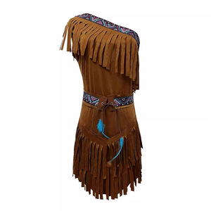 Costume da Principessa Tribale Indiana Aborigena <span class=keywords><strong>Cleopatra</strong></span> Echo per Halloween con Nappe per Uomo, in Poliestere, per Spettacoli Teatrali - Product Image 2