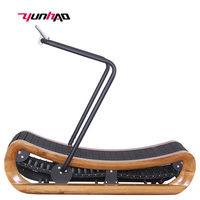 Yuncheng Venta al por Mayor Nuevo Diseño Equipo de Gimnasio para el Hogar Equipo Multifuncional Caminadora Curva de Madera sin Motor