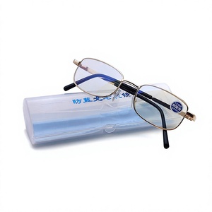 Gafas de Lectura Anti-Luz Azul Noble Gentleman <span class=keywords><strong>para</strong></span> Hombre, Diseño de Montura Recta, <span class=keywords><strong>Lentes</strong></span> Transparentes, Colores Dorado/Negro/Transparente - Product Image 1