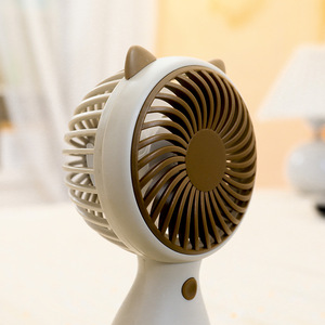 Ventilador portátil con orejas de gato, mini ventilador recargable por USB de 5W con correa para uso en exteriores - Product Image 2