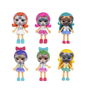 Jinying DIY Adorable Poupée Fille Tendance 6 Styles Figurine Bébé à Assembler Jouet à Habiller avec Masque d'Animal de Compagnie - Product Image 2