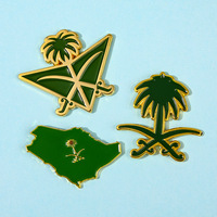 Fabricante personalizado insignia broche Metal esmalte Pin regalo Arabia Saudita recuerdo insignia Pin Arabia Saudita Pin