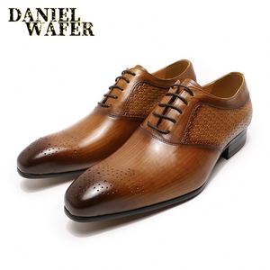 Wholesale Pointed Toe Men Genuine Leather <b>Shoes</b> With Lace Low up Black Formal Business Dress <b>Shoes</b> - Product Image 2