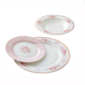 Thiết Kế Theo Yêu Cầu Vàng Bạc Rim China Bone 10.5 + 8 + 7.5 Inch 18Pcs Đĩa Ăn Sáng Bộ Đồ Ăn Tối - Product Image 4