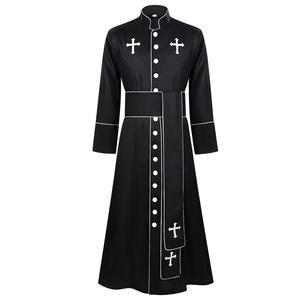 Robe <span class=keywords><strong>de</strong></span> prêtre 2026, costume <span class=keywords><strong>de</strong></span> clergé d'église avec col montant, <span class=keywords><strong>soutane</strong></span> romaine, vêtements imprimés pour pasteur, robe <span class=keywords><strong>de</strong></span> prêtre, nouveauté - Product Image 4
