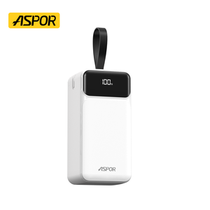 Aspor A319 thời trang mới xách tay ngân hàng điện 50000mAh công nghệ với xây dựng trong Cáp sạc nhanh PD 22.5 Wát Powerbank - Product Image 6