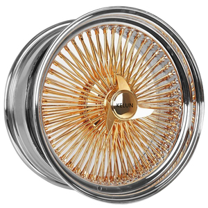 ล้อแม็กซ์อะลูมิเนียมอัลลอยด์แบบหลายก้านสีโรสโกลด์ขนาด 24/26 นิ้ว รุ่นใหม่ ชุบโครเมียม 4 ชิ้น - Product Image 4