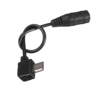 Cable de Audio Wavelink Micro USB Macho a Jack Hembra de 3.5mm para Micrófono de Solapa Activo, Adaptador de Conversión