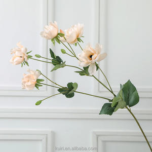 2024 vente en gros artificielle vraie touche coquelicot 5 têtes soie anémone fleur - Product Image 5