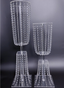 Wholesale Acrylic Flower Stand with Chian <strong>Wedding</strong> <strong>Centre</strong> <strong>Pieces</strong> <strong>Table</strong> Decoration - Product Image 4