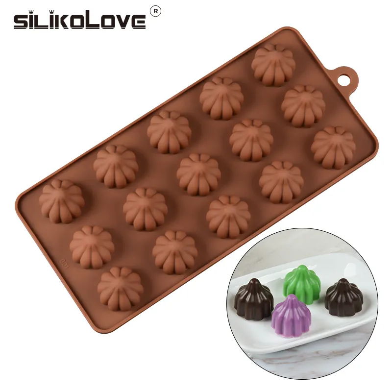 JSC2617-Molde de caramelo de grado alimenticio, antiadherente, para decoración de tartas, 3d forma redonda, de silicona, CE / EU