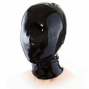 BANSEY Masque intégral en latex naturel, extensible, pour privation sensorielle, du XS au XXL, respirant, accessoire de tête fétichiste - Product Image 2