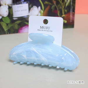 Muestra rápida 11cm Pinza de pelo grande Mármol Moire Cabeza trasera Clip de tiburón con medio círculo Media Luna <span class=keywords><strong>Pinzas</strong></span> de pelo grandes - Product Image 3