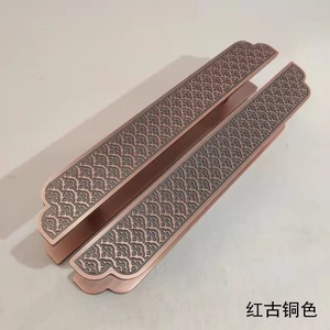 Poignée <span class=keywords><strong>de</strong></span> <span class=keywords><strong>porte</strong></span> sculptée Nuage Auspicieux Chinois en bronze jaune, quincaillerie pour <span class=keywords><strong>porte</strong></span> d'entrée <span class=keywords><strong>de</strong></span> villa <span class=keywords><strong>de</strong></span> luxe, club, verre et bois massif - Product Image 5