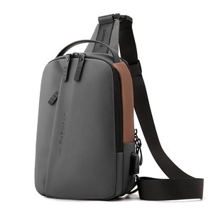 Sac de Poitrine Unisexe en Nylon Tendance et Décontracté avec Blocs de Couleurs, Sac à Bandoulière Unique pour Voyage et Randonnée, Vente en Gros - Product Image 1