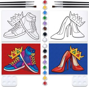 Kits de fête de peinture <span class=keywords><strong>toile</strong></span> pré-dessinée pour adultes pour peinture et Sip Date Night Games pour Couples kit de peinture - Product Image 2