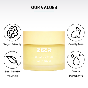 ZLZR Shea Butter Oil Cream Moisturizer For All Skin Types Day Use Organic <b>Face</b> Cream - Product Image 1