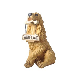 Biển Chào Mừng Ngoài Trời Bằng Nhựa Tượng Trang Trí Chú Chó Dễ Thương Biển Chào Mừng Trước Hiên Nhà Chó - Product Image 3