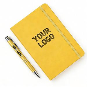 Wholesale Custom Logo A5 A6 Notebook Personalized Printed PU Leather Hard Cover <b>Journal</b> Portable Promo Gift Business Notebook - Product Image 1