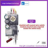 Module d'interrupteur intelligent WiFi 433 MHz sans fil, compatible Tmall Genie et Lingju, pour commande à distance et commutation trois voies