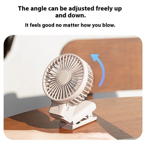 Ventilateur portable rechargeable mini 1200 mAh, 3-en-1 pliable, à clipser sur le cou, pour usage domestique - Product Image 5
