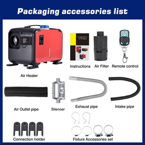 12V 24V 220V xách tay không khí DIESEL nóng với màn hình LCD Điều khiển từ xa 8KW Máy sưởi DIESEL cho cắm trại xe RV Trailer - Product Image 4