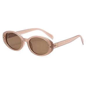 Nuevas gafas de sol retro ovaladas para mujer, montura negra TR90, lentes polarizadas UV400, tipo 3, YC65022 - Product Image 2