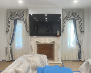 Cho Vòng <span class=keywords><strong>Windows</strong></span> Rèm cho cửa sổ trượt Châu Âu valance sang trọng Châu Âu rèm cửa sổ thời trang vải dệt - Product Image 2