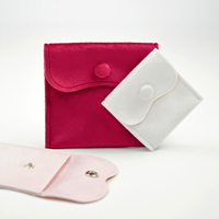 Pochette à bijoux carrée légère en velours multicolore avec rabat et bouton-pression, plusieurs tailles, sac à bibelots, logo personnalisé, bracelet, pendentif, cadeau, vente en gros