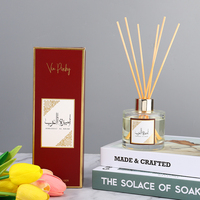 Ensemble diffuseur de parfum en verre personnalisé avec bâtonnets et huile, capacité de 100 ml, pour la fragrance d'intérieur