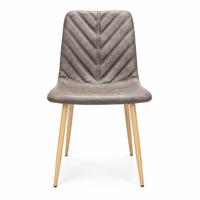 Chaise de salle à manger rembourrée moderne avec dossier et assise en tissu technique doux pour restaurant, hôtel, école, maison, bureau