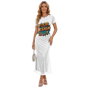 Abito da Sera Personalizzato Esclusivo con Stampa Hibiscus Polinesiano, Vestito in Rete su Misura, Elegante e Lusinghiero - Product Image 5